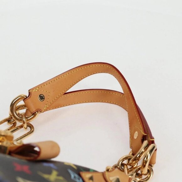 LOUIS VUITTON Monogram Multicolor Annie MM Bag Black LV Auth - Picture 9 of 16